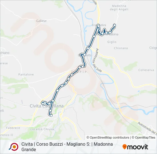COTRAL Bus Line Map