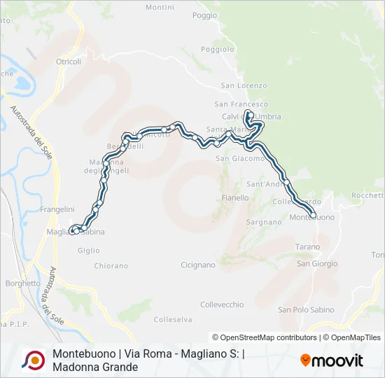 COTRAL Bus Line Map