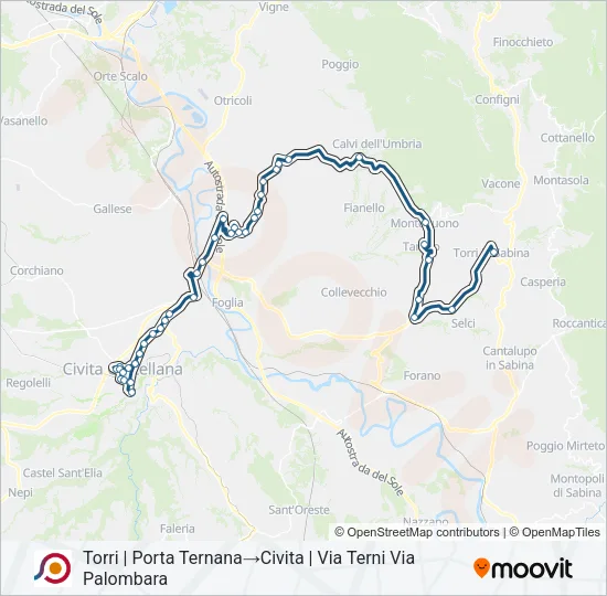 COTRAL Bus Line Map