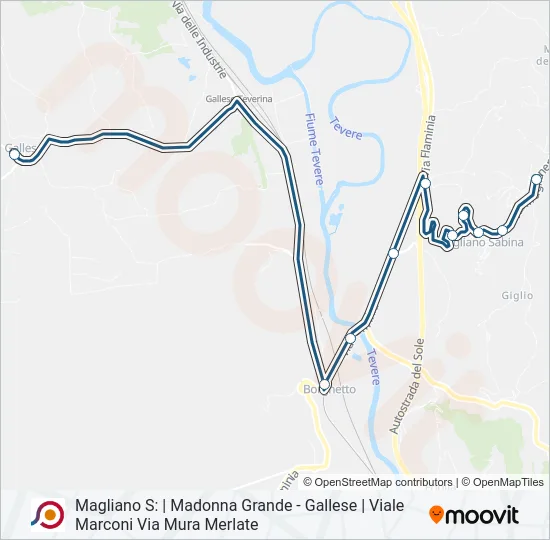 COTRAL Bus Line Map