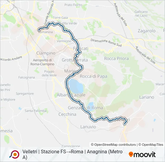 COTRAL Bus Line Map