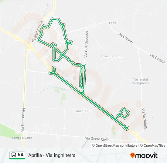 6A Bus Line Map