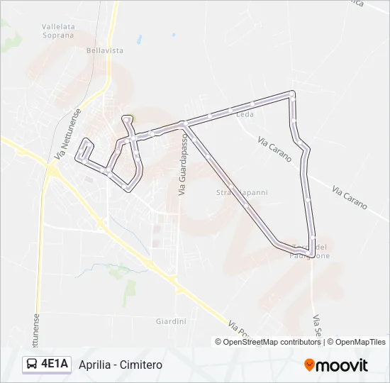 4E1A Bus Line Map