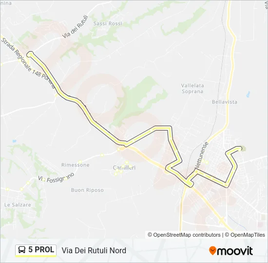 5 PROL Bus Line Map