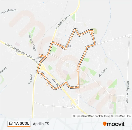 1A SCOL Bus Line Map