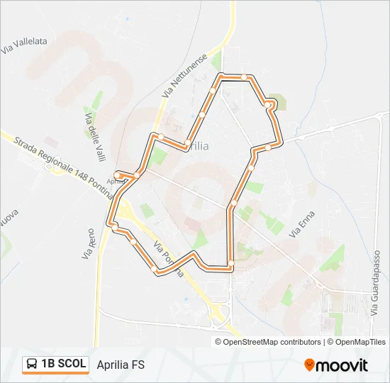 1B SCOL Bus Line Map