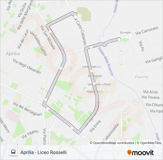 4E2 SCOL Bus Line Map