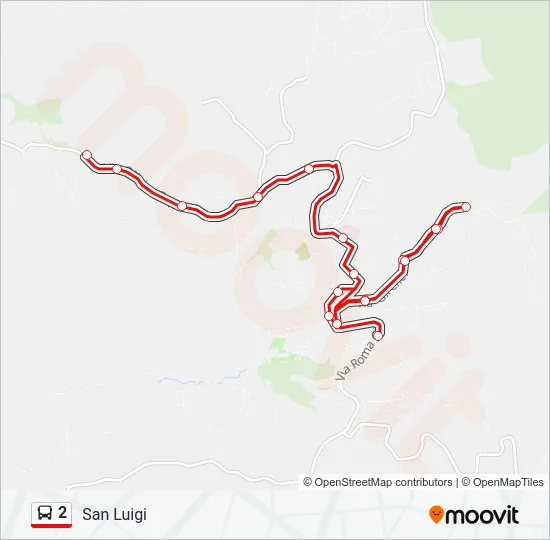 2 Bus Line Map