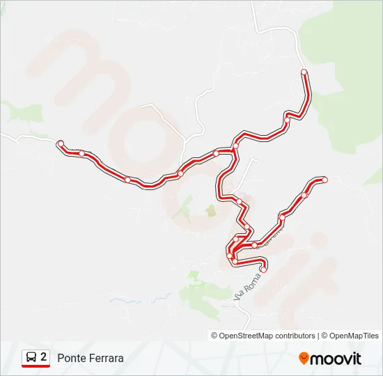 2 Bus Line Map