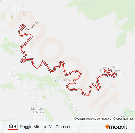 4 Bus Line Map
