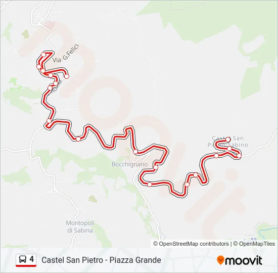 4 Bus Line Map