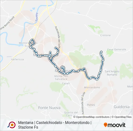COTRAL Bus Line Map