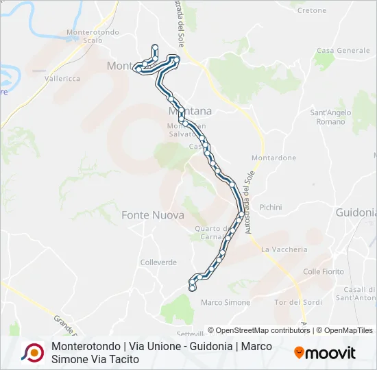 COTRAL Bus Line Map