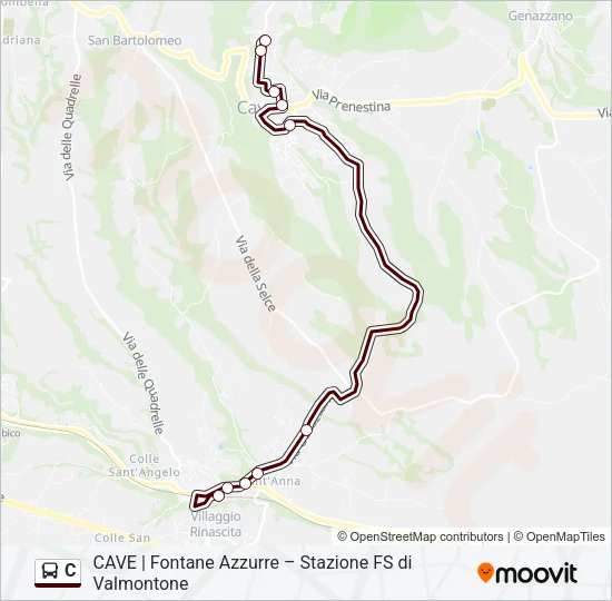 C Bus Line Map