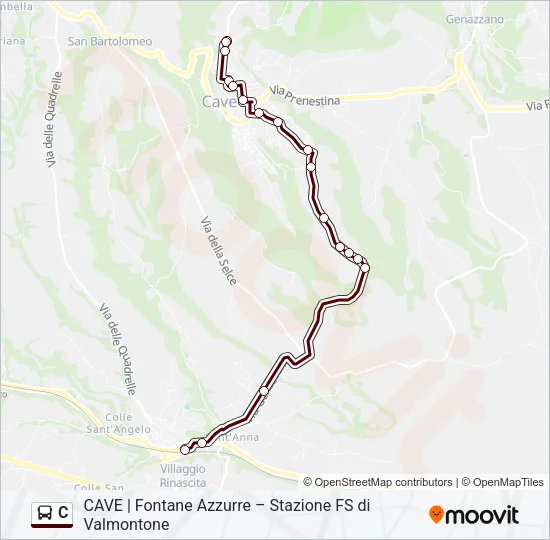 C Bus Line Map