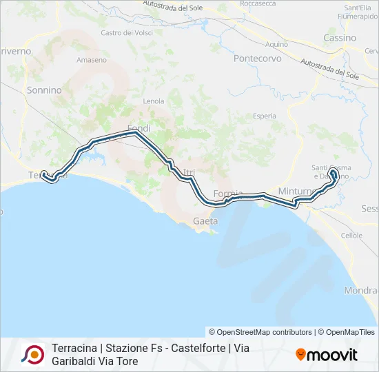 COTRAL Bus Line Map