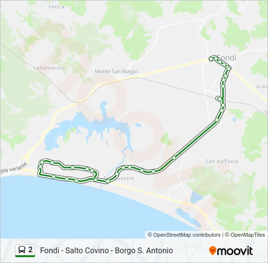 2 Bus Line Map