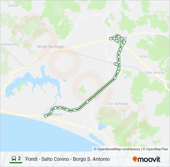 2 Bus Line Map