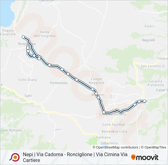 COTRAL Bus Line Map