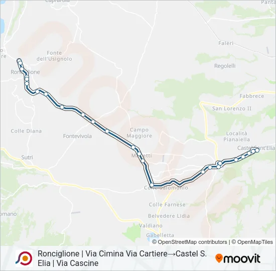 COTRAL Bus Line Map