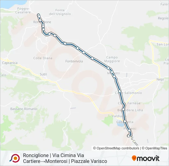 COTRAL Bus Line Map