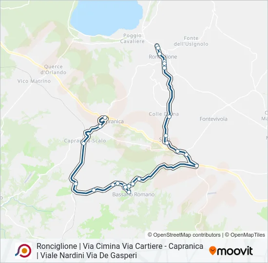 COTRAL Bus Line Map