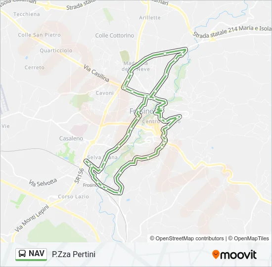 NAV Bus Line Map