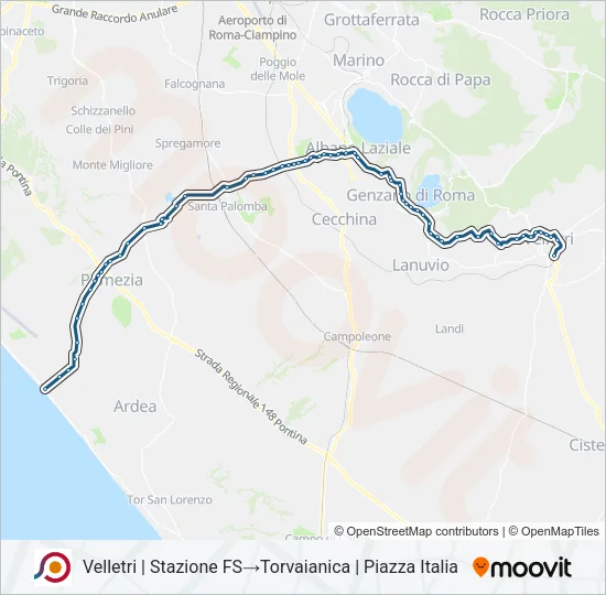 COTRAL Bus Line Map