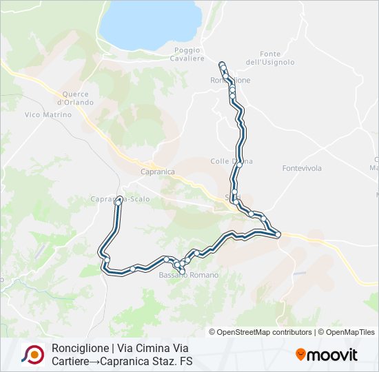 COTRAL bus Line Map