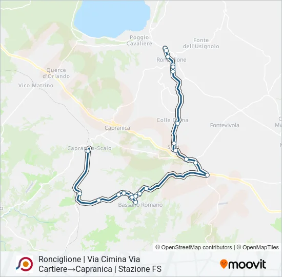 COTRAL Bus Line Map