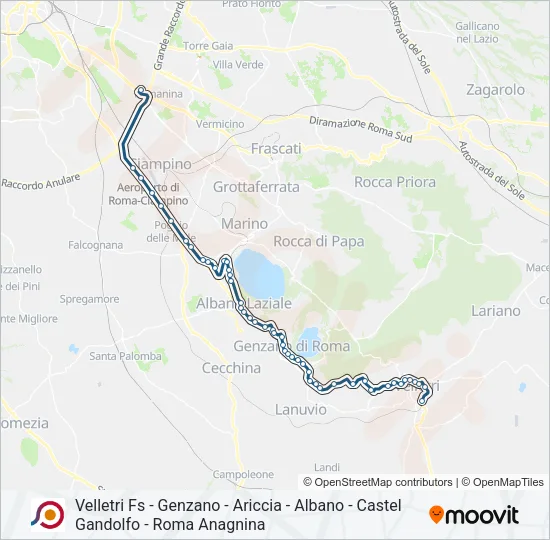 COTRAL Bus Line Map