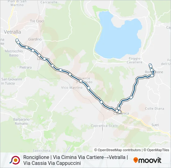 COTRAL Bus Line Map
