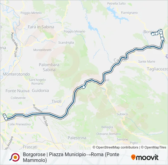 COTRAL Bus Line Map
