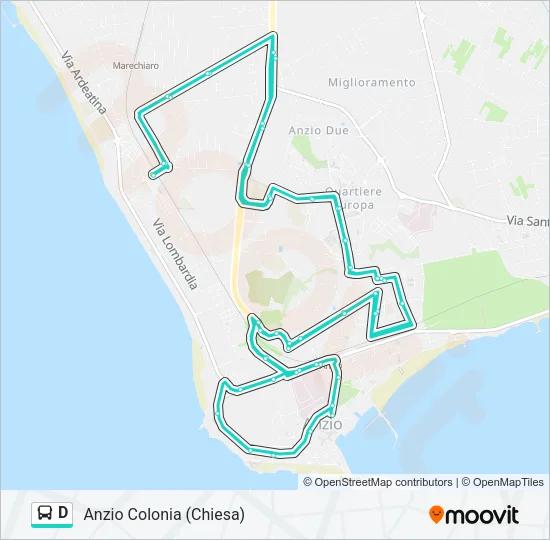 D Bus Line Map