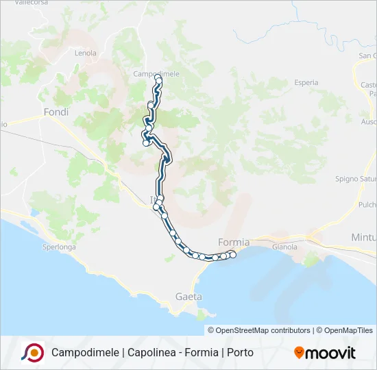 COTRAL Bus Line Map