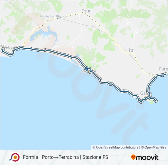 COTRAL Bus Line Map