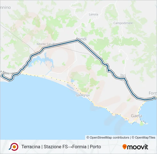 COTRAL Bus Line Map