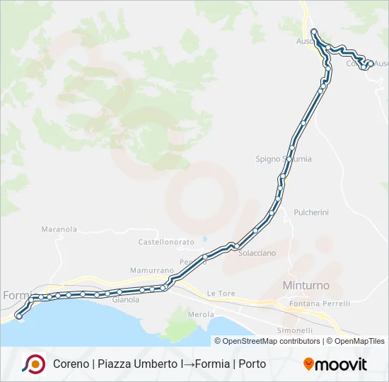 COTRAL Bus Line Map