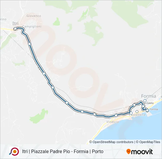 COTRAL Bus Line Map