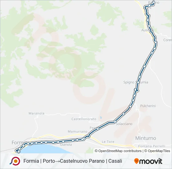 COTRAL Bus Line Map