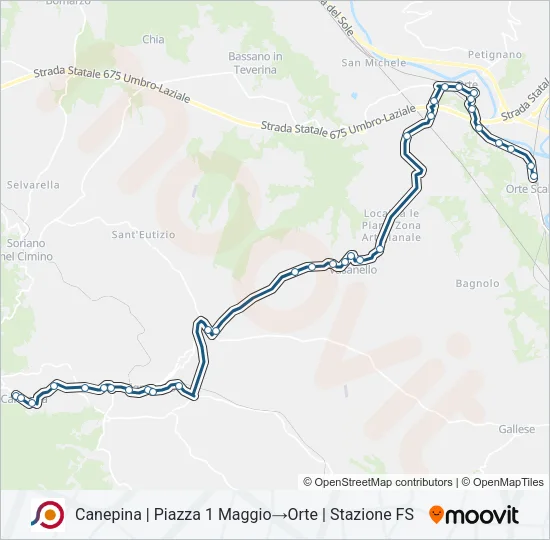 COTRAL Bus Line Map
