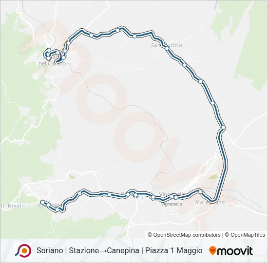 COTRAL Bus Line Map