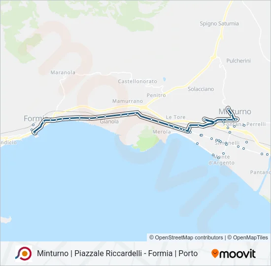 COTRAL Bus Line Map