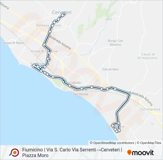 COTRAL Bus Line Map