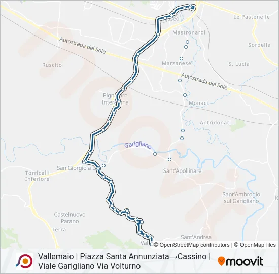 COTRAL Bus Line Map