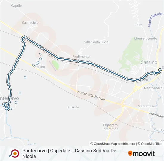 COTRAL Bus Line Map