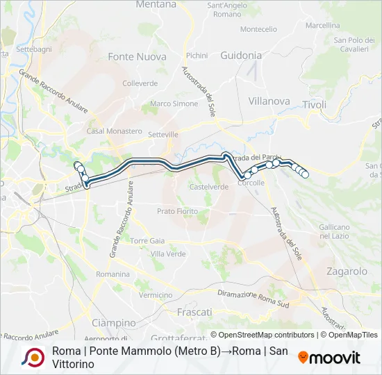 COTRAL Bus Line Map