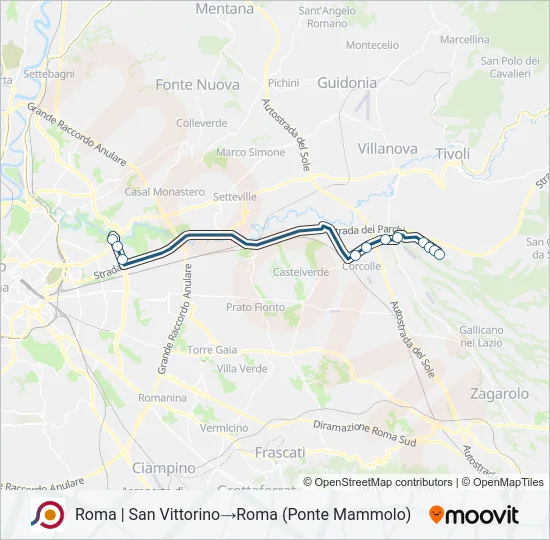 COTRAL Bus Line Map