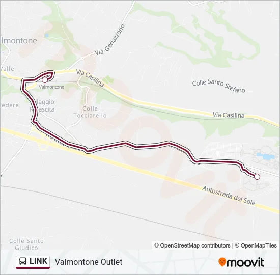 LINK Bus Line Map