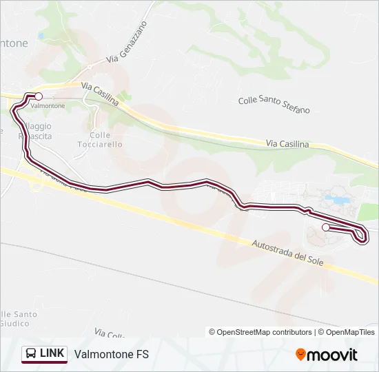 LINK Bus Line Map